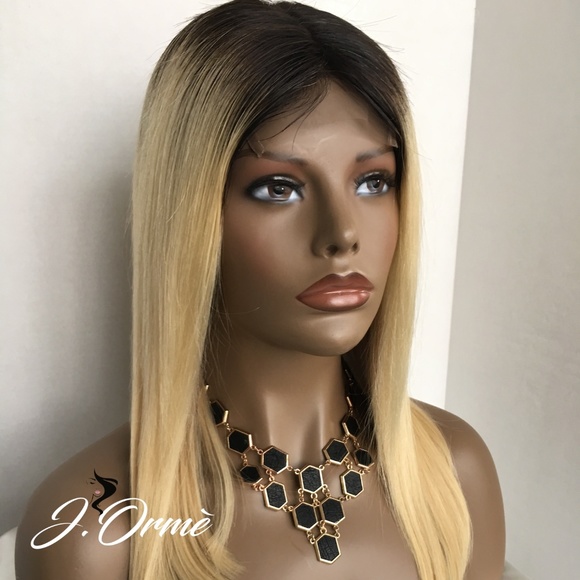 Chic Blonde Ombre 100% Brazilian Human Hair Wig
